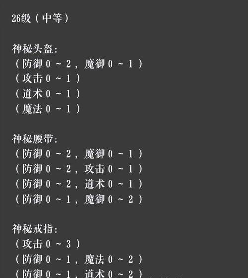 单职业复古传奇sf神秘元素揭秘汇总